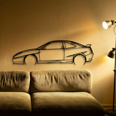 Coupe 20V Turbo Limited Edition 1998 Classic Silhouette Metal Wall Art - Tinvibe