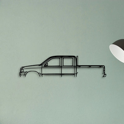 Courier 2003 Classic Silhouette Metal Wall Art - Tinvibe