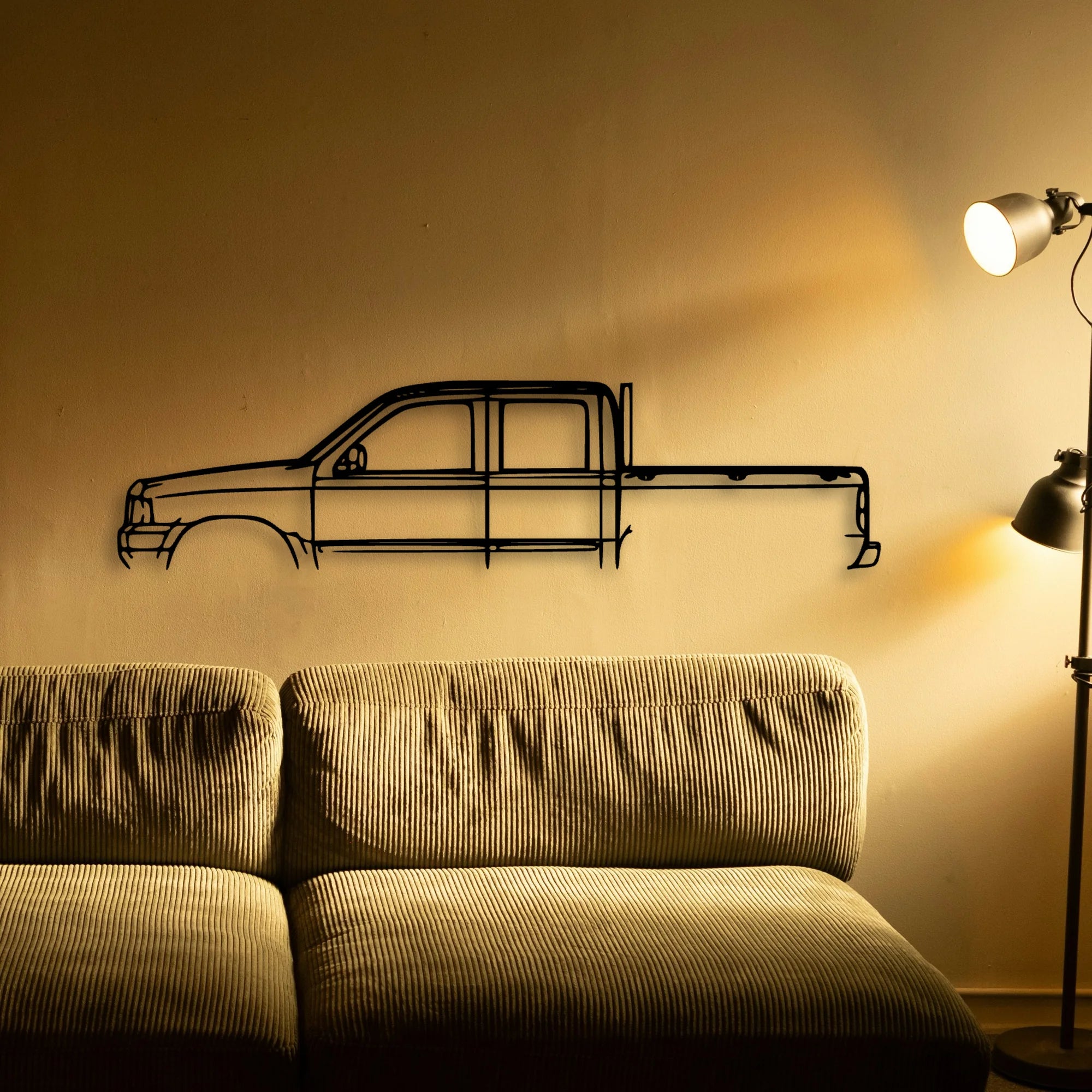 Courier 2003 Classic Silhouette Metal Wall Art - Tinvibe