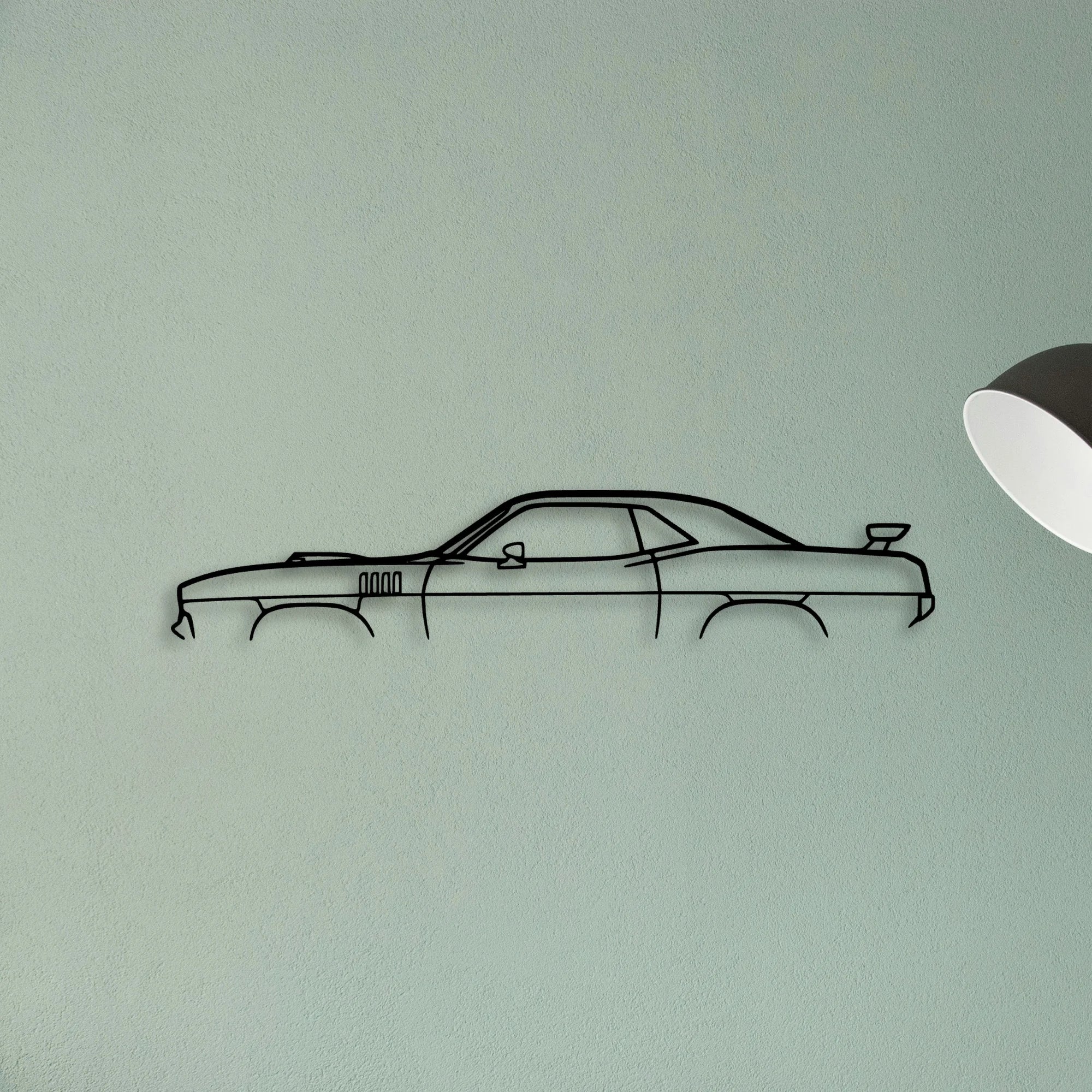Cuda 1971 Classic Silhouette Metal Wall Art - Tinvibe
