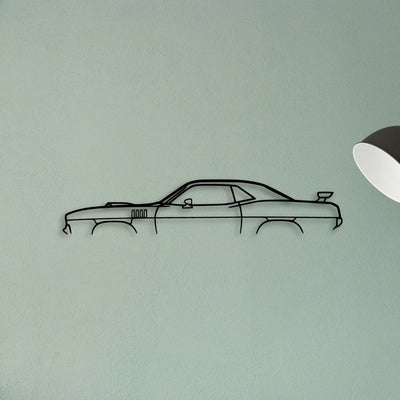 Cuda 1971 Classic Silhouette Metal Wall Art - Tinvibe