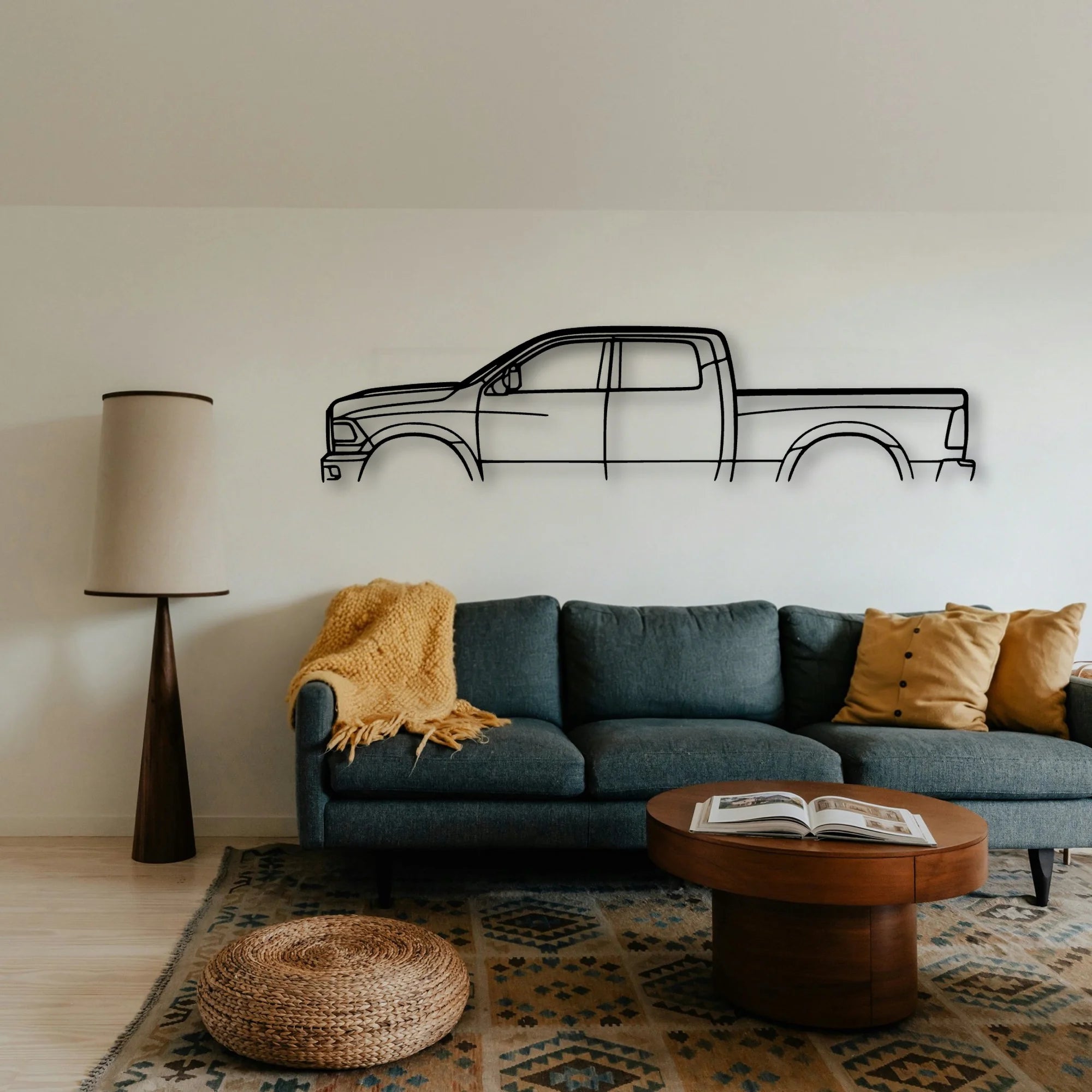 Cummins 3500 Classic Silhouette Metal Wall Art - Tinvibe