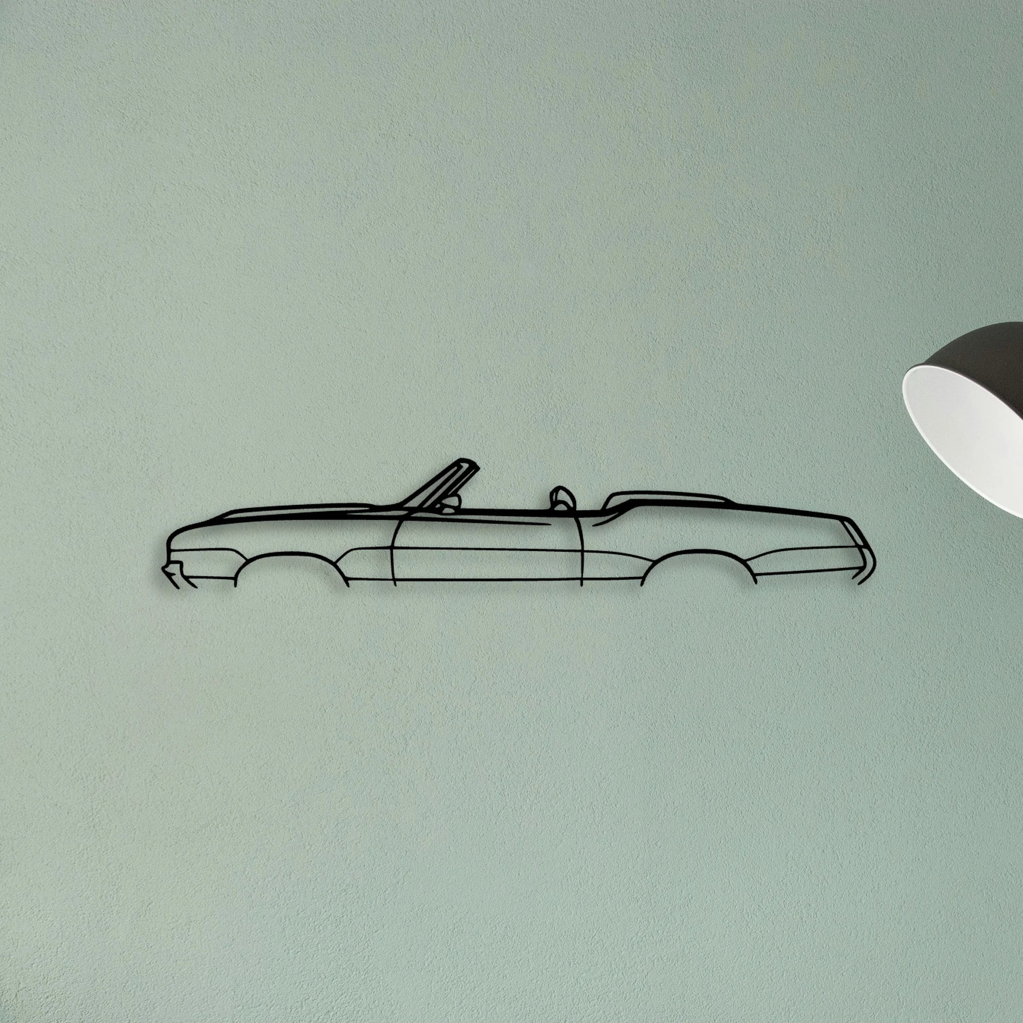 Cutlass Supreme Classic Silhouette Metal Wall Art - Tinvibe