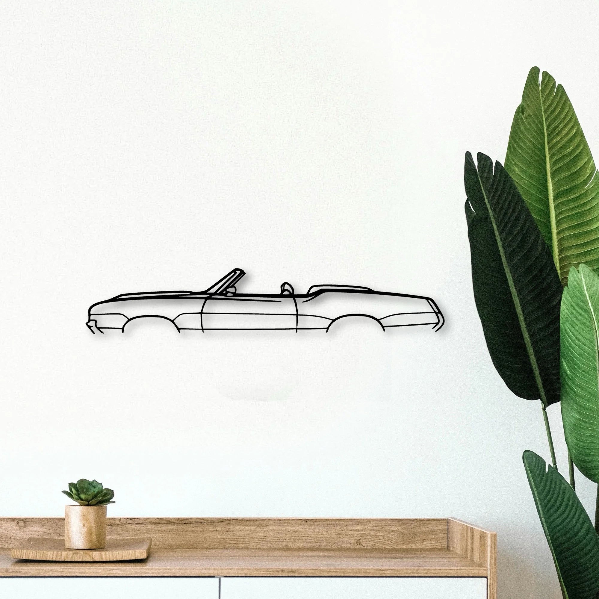 Cutlass Supreme Classic Silhouette Metal Wall Art - Tinvibe