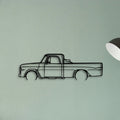 D100 1968 Classic Silhouette Metal Wall Art - Tinvibe