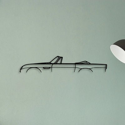 DB5 Volante Convertible Classic Silhouette Metal Wall Art - Tinvibe