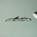 DB7 Volante 1999 Classic Silhouette Metal Wall Art - Tinvibe