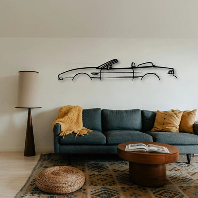 DB7 Volante 1999 Classic Silhouette Metal Wall Art - Tinvibe