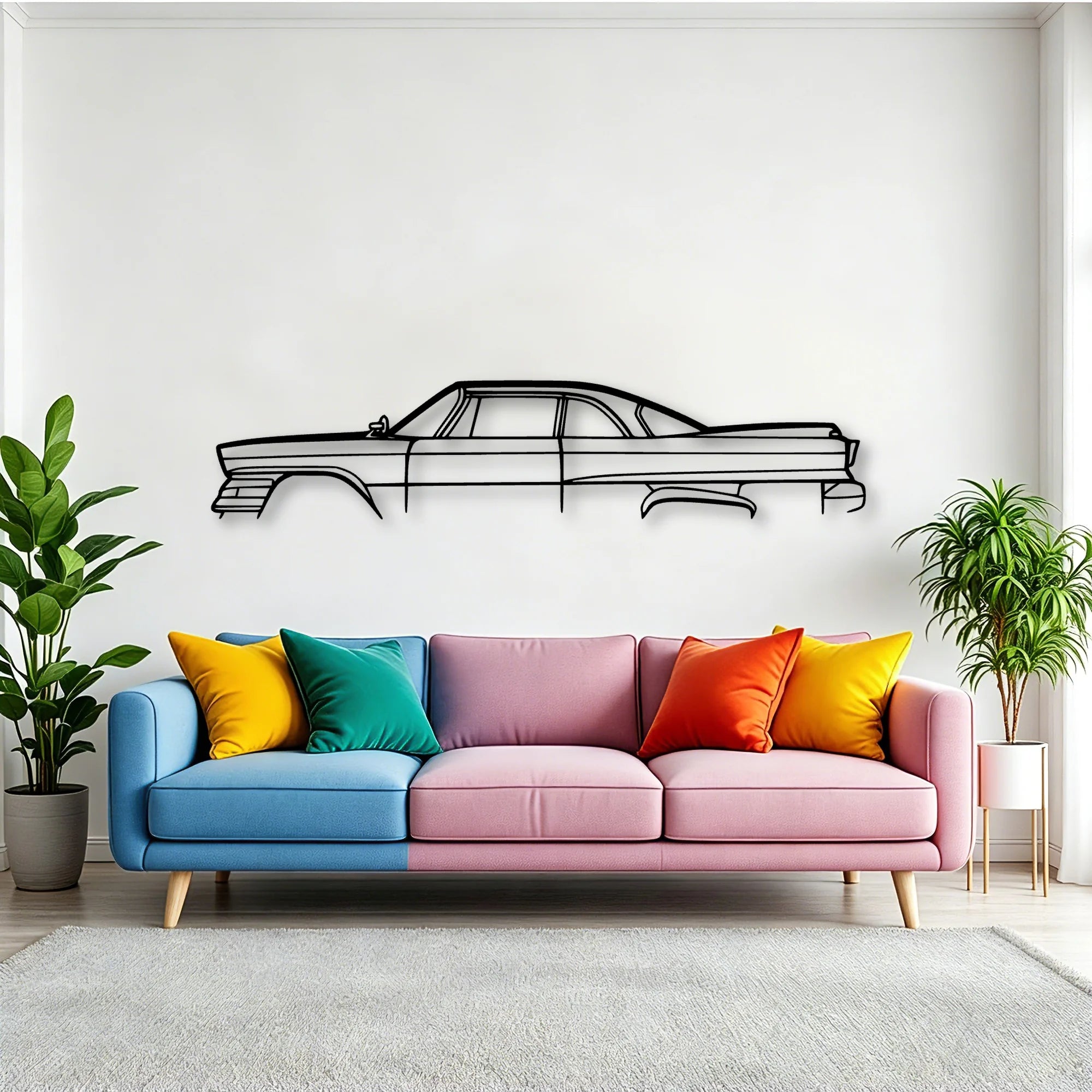 Dart Seneca Classic Silhouette Metal Wall Art - Tinvibe