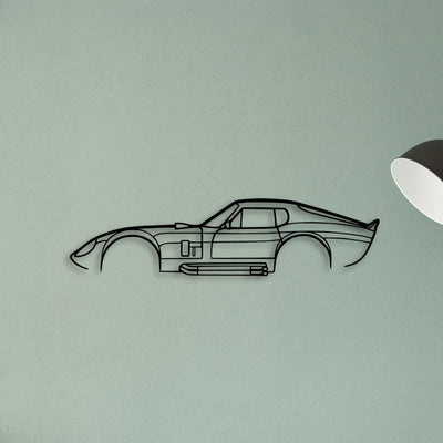 Daytona 1965 2 Classic Silhouette Metal Wall Art - Tinvibe