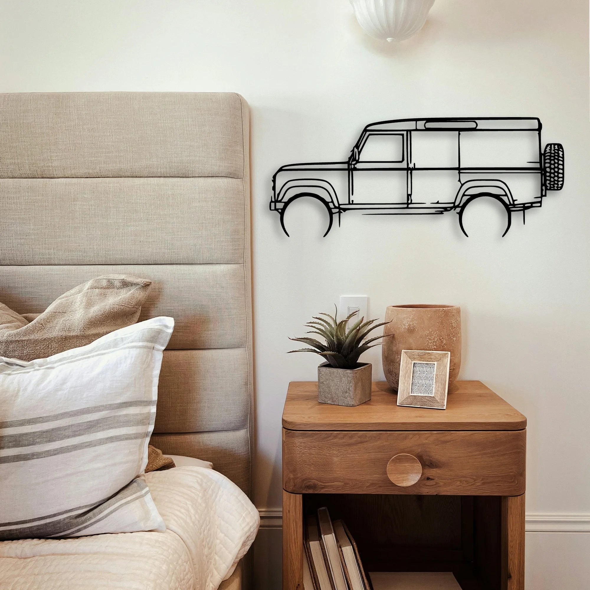 Defender 110 1992 Classic Silhouette Metal Wall Art - Tinvibe