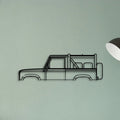 Defender 90 1994 Classic Silhouette Metal Wall Art - Tinvibe