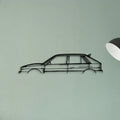 Delta 1992 Classic Silhouette Metal Wall Art - Tinvibe