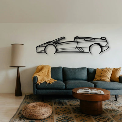 Diablo Roadster 1997 Classic Silhouette Metal Wall Art - Tinvibe