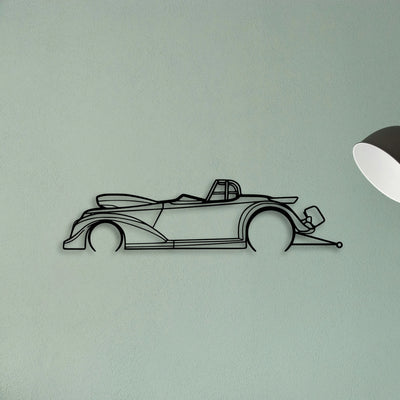 Drag 1937 Classic Silhouette Metal Wall Art - Tinvibe