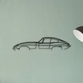 E Type Classic Silhouette Metal Wall Art - Tinvibe