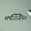 E28 1983 Classic Silhouette Metal Wall Art - Tinvibe