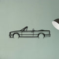 E30 Convertible Classic Silhouette Metal Wall Art - Tinvibe