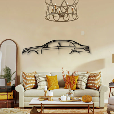 E550 W212 Classic Silhouette Metal Wall Art - Tinvibe