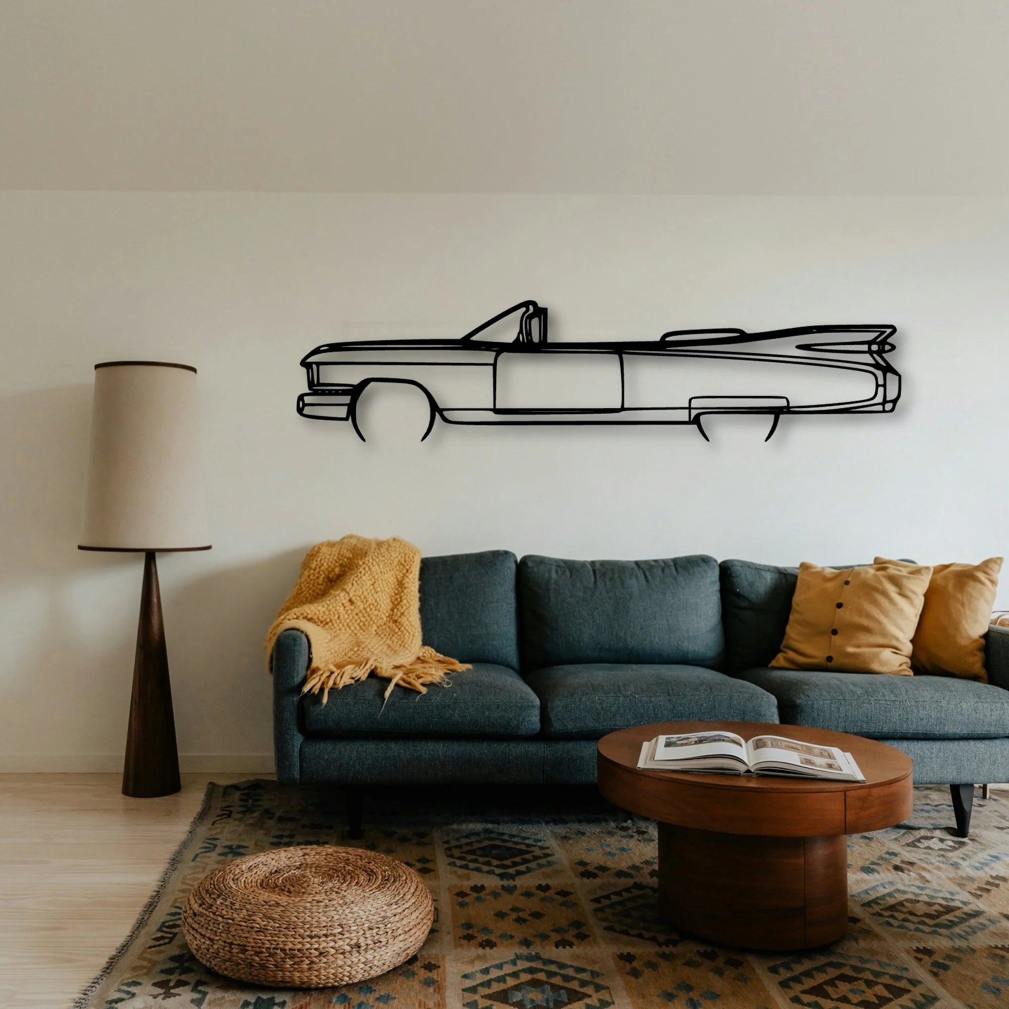 Eldo Biarritz 1959 Classic Silhouette Metal Wall Art - Tinvibe