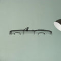 Eldo Convertible 1975 Classic Silhouette Metal Wall Art - Tinvibe