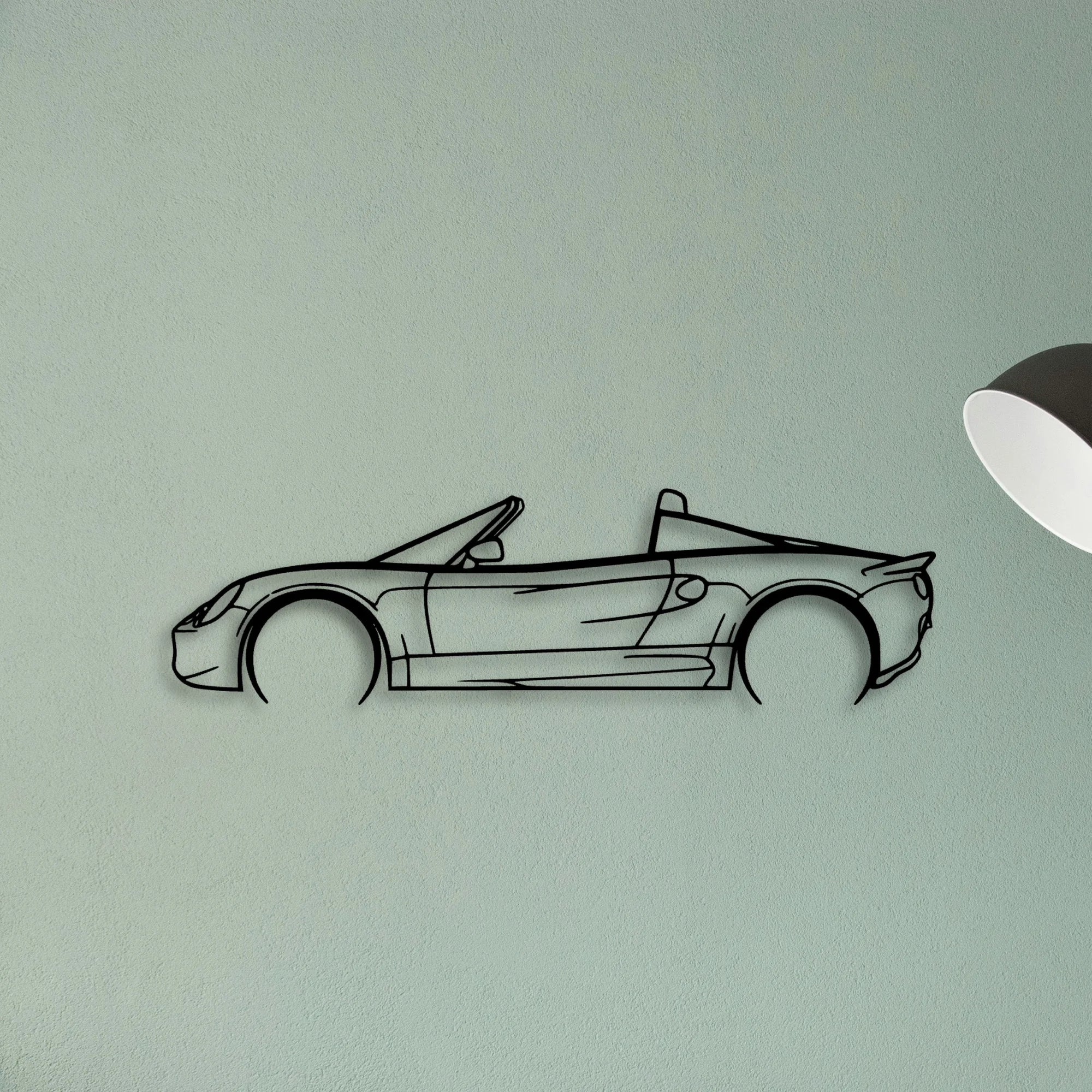Elise S1 1999 Classic Silhouette Metal Wall Art - Tinvibe