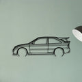 Escort Cossworth 1993 2 Classic Silhouette Metal Wall Art - Tinvibe