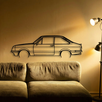 Escort MK2 RS2000 Classic Silhouette Metal Wall Art - Tinvibe