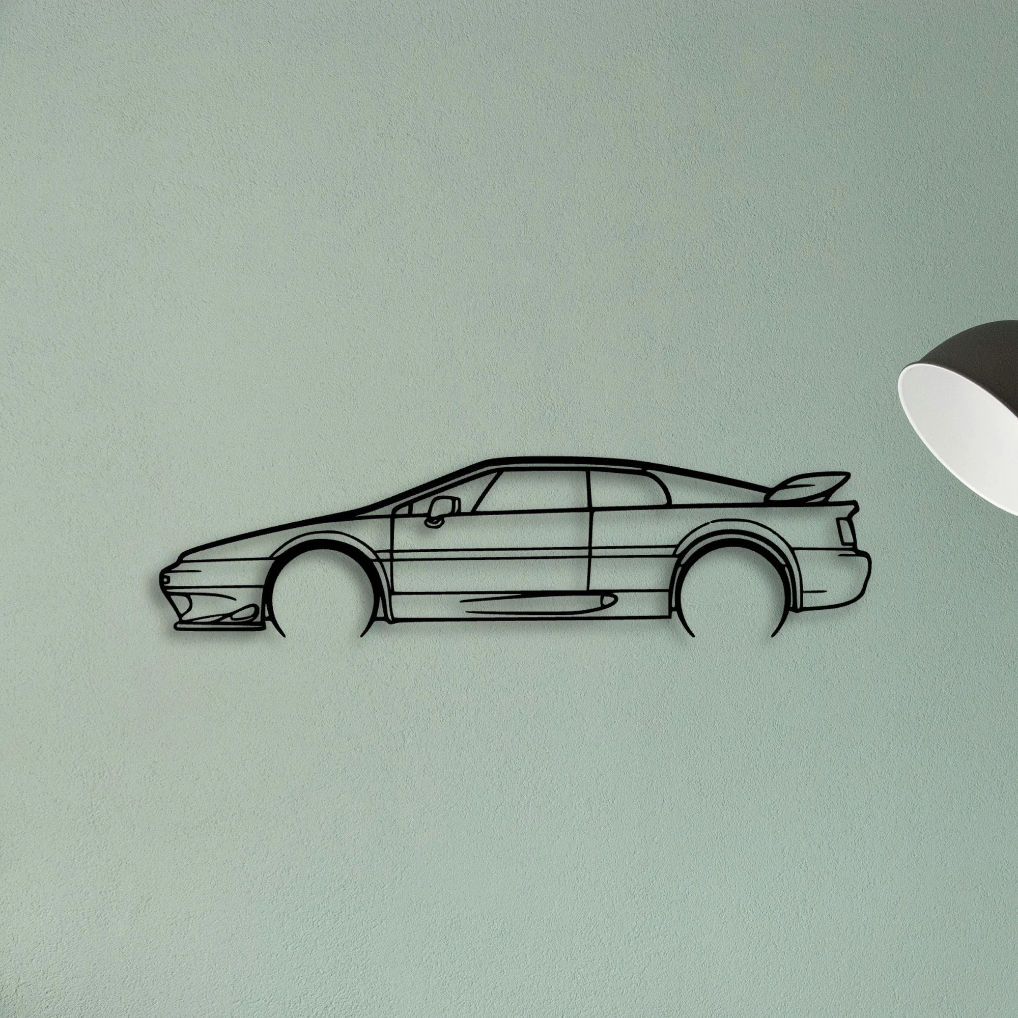 Esprit Turbo Classic Silhouette Metal Wall Art - Tinvibe