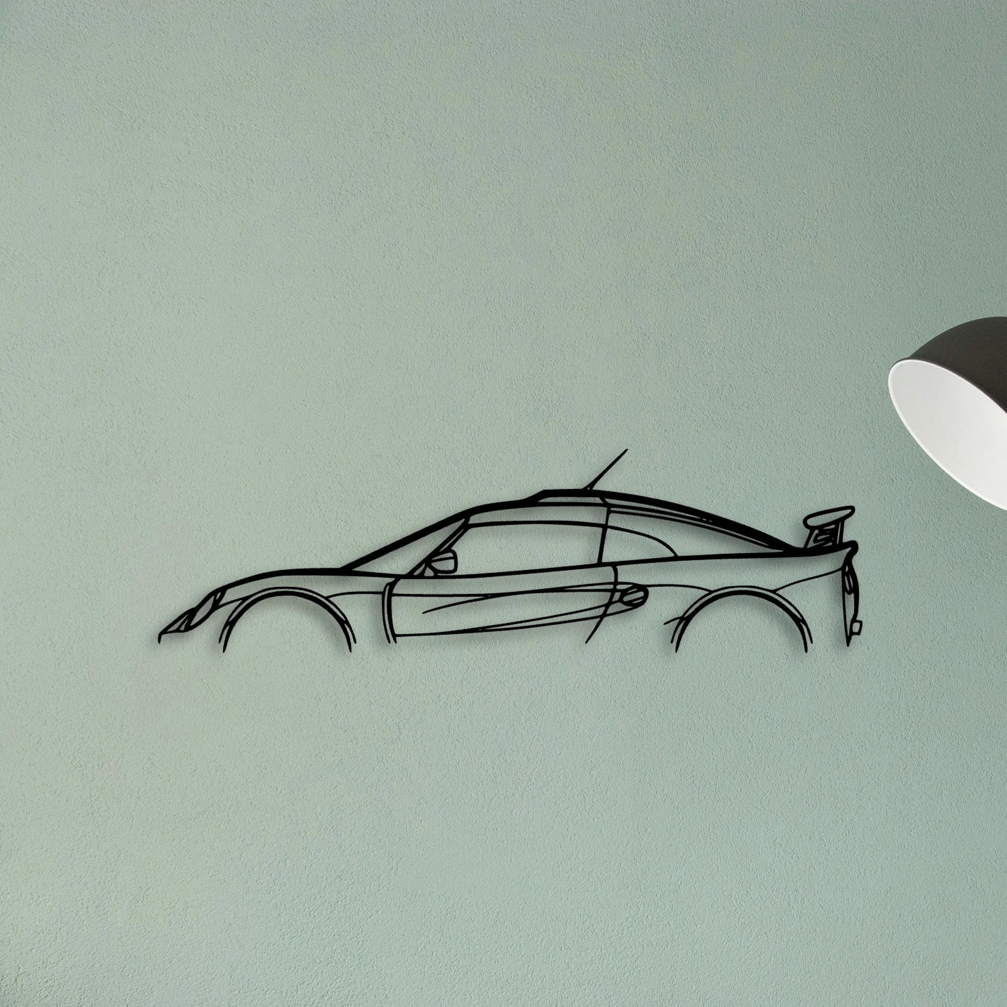 Exige S1 2000 Classic Silhouette Metal Wall Art - Tinvibe