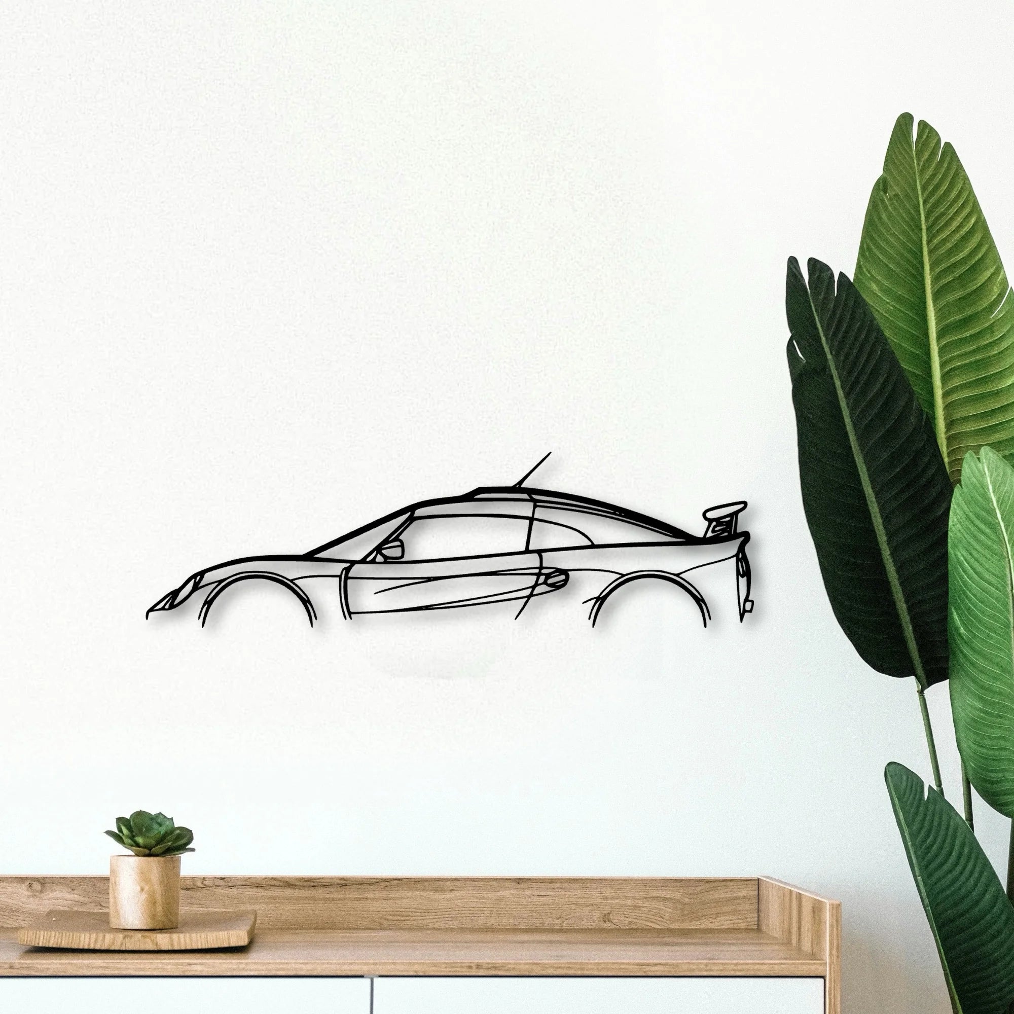 Exige S1 2000 Classic Silhouette Metal Wall Art - Tinvibe