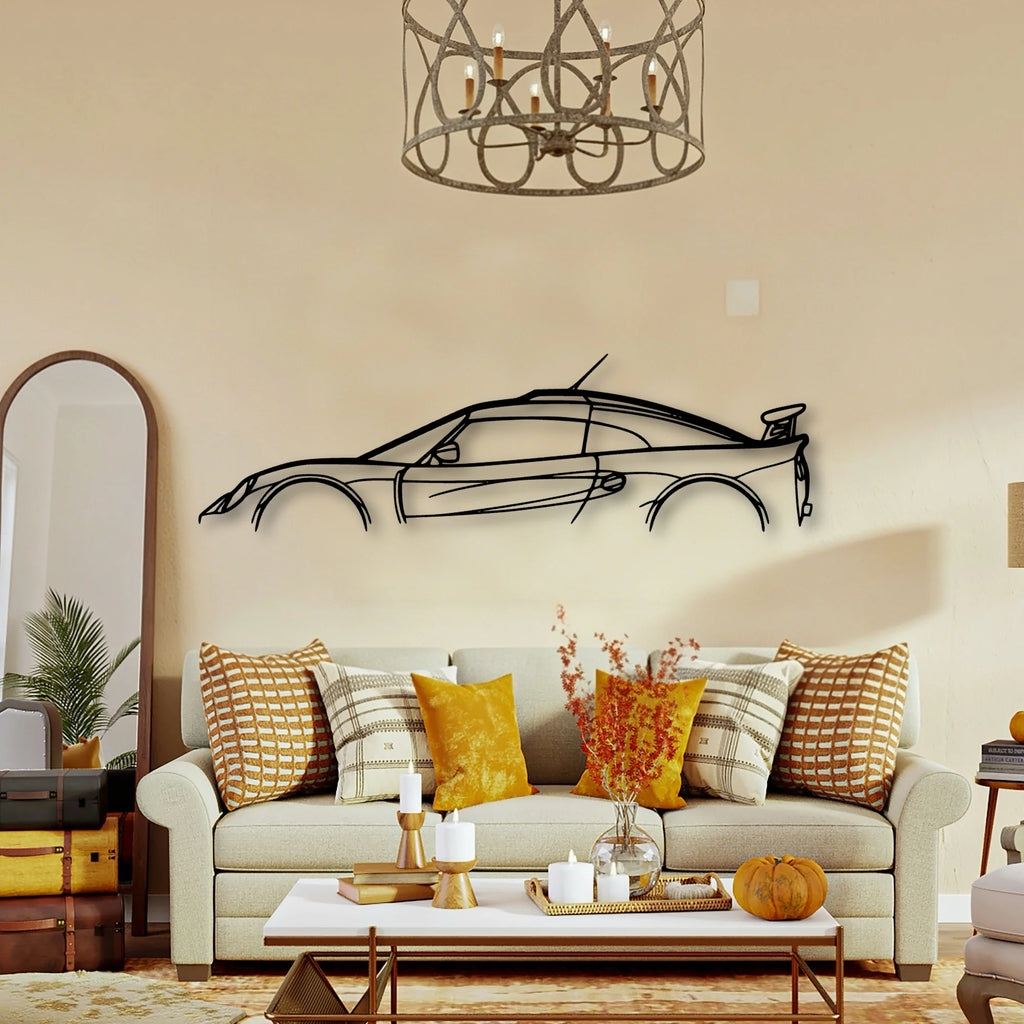 Exige S1 2000 Classic Silhouette Metal Wall Art - Tinvibe