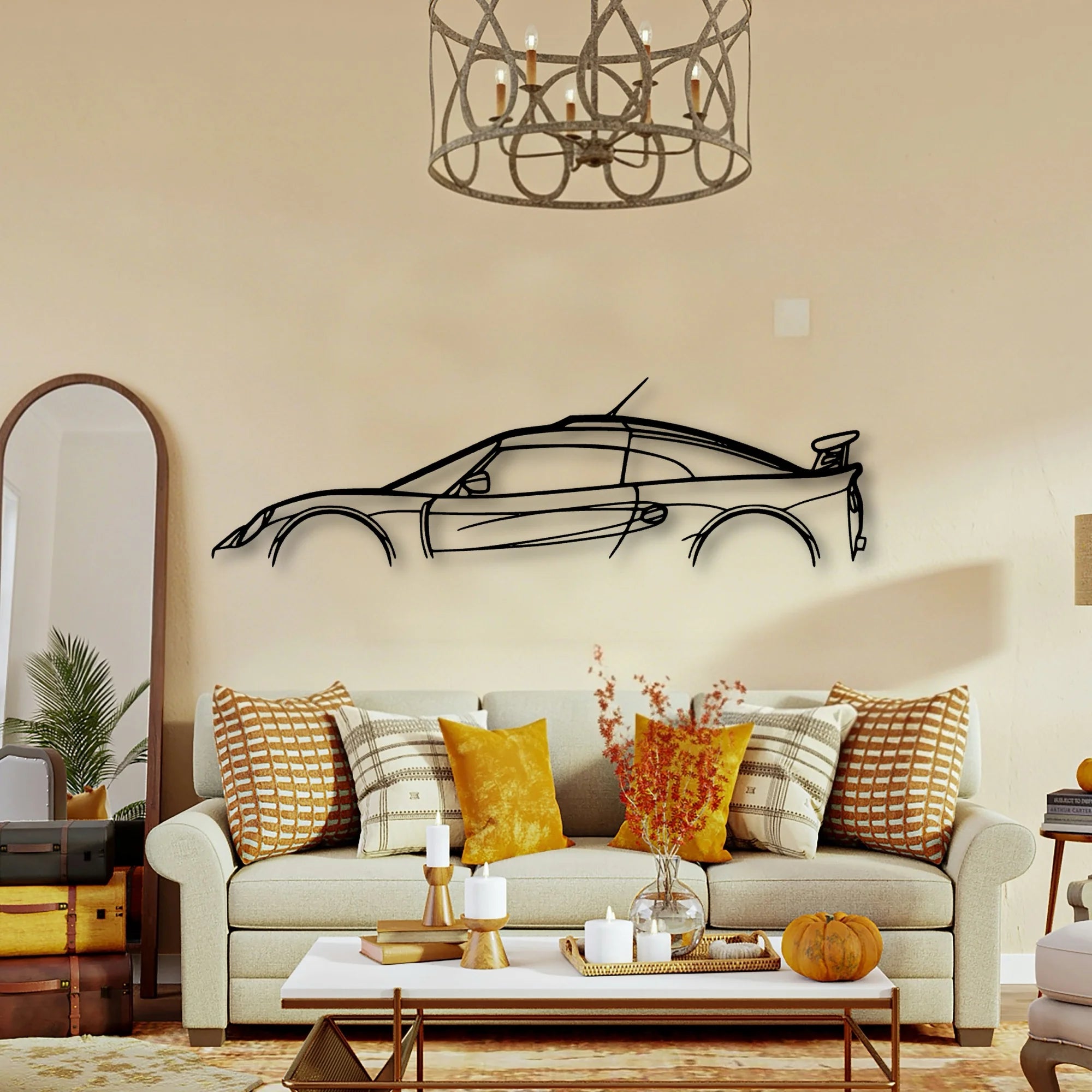 Exige S1 2000 Classic Silhouette Metal Wall Art - Tinvibe