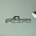 F 100 Classic Silhouette Metal Wall Art - Tinvibe