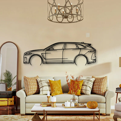 F Pace SVR 2 Classic Silhouette Metal Wall Art - Tinvibe