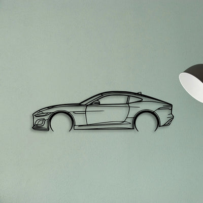 F Type 2020 Classic Silhouette Metal Wall Art - Tinvibe