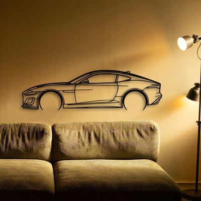 F Type 2020 Classic Silhouette Metal Wall Art - Tinvibe