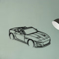 F Type TOP Angle Classic Silhouette Metal Wall Art - Tinvibe