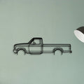 F150 1996 Classic Silhouette Metal Wall Art - Tinvibe