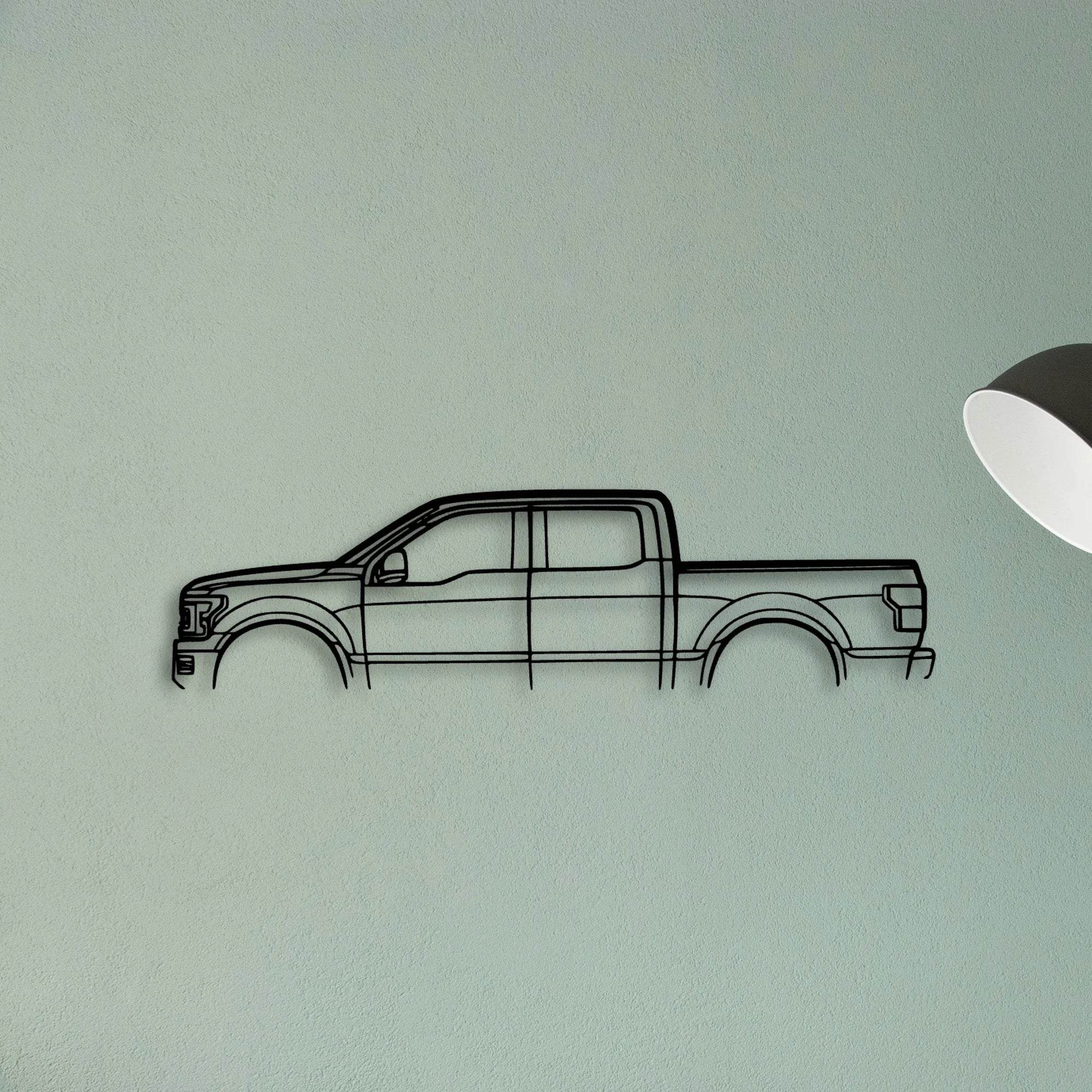 F150 Limited Classic Silhouette Metal Wall Art - Tinvibe