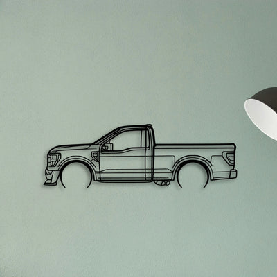 F150 SS Classic Silhouette Metal Wall Art - Tinvibe