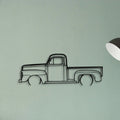F1 1948 Pickup Classic Silhouette Metal Wall Art - Tinvibe