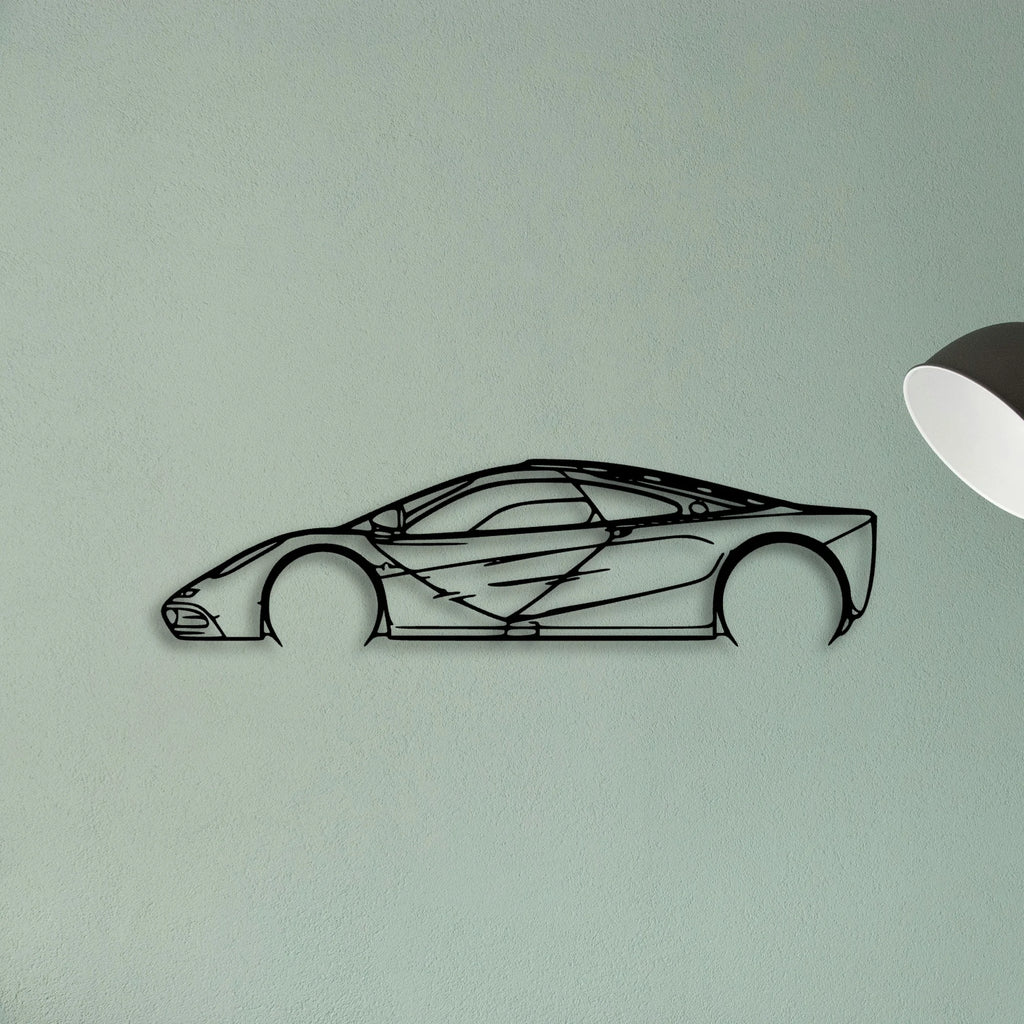 F1 1997 Classic Silhouette Metal Wall Art - Tinvibe