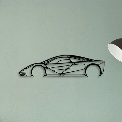 F1 1997 Classic Silhouette Metal Wall Art - Tinvibe