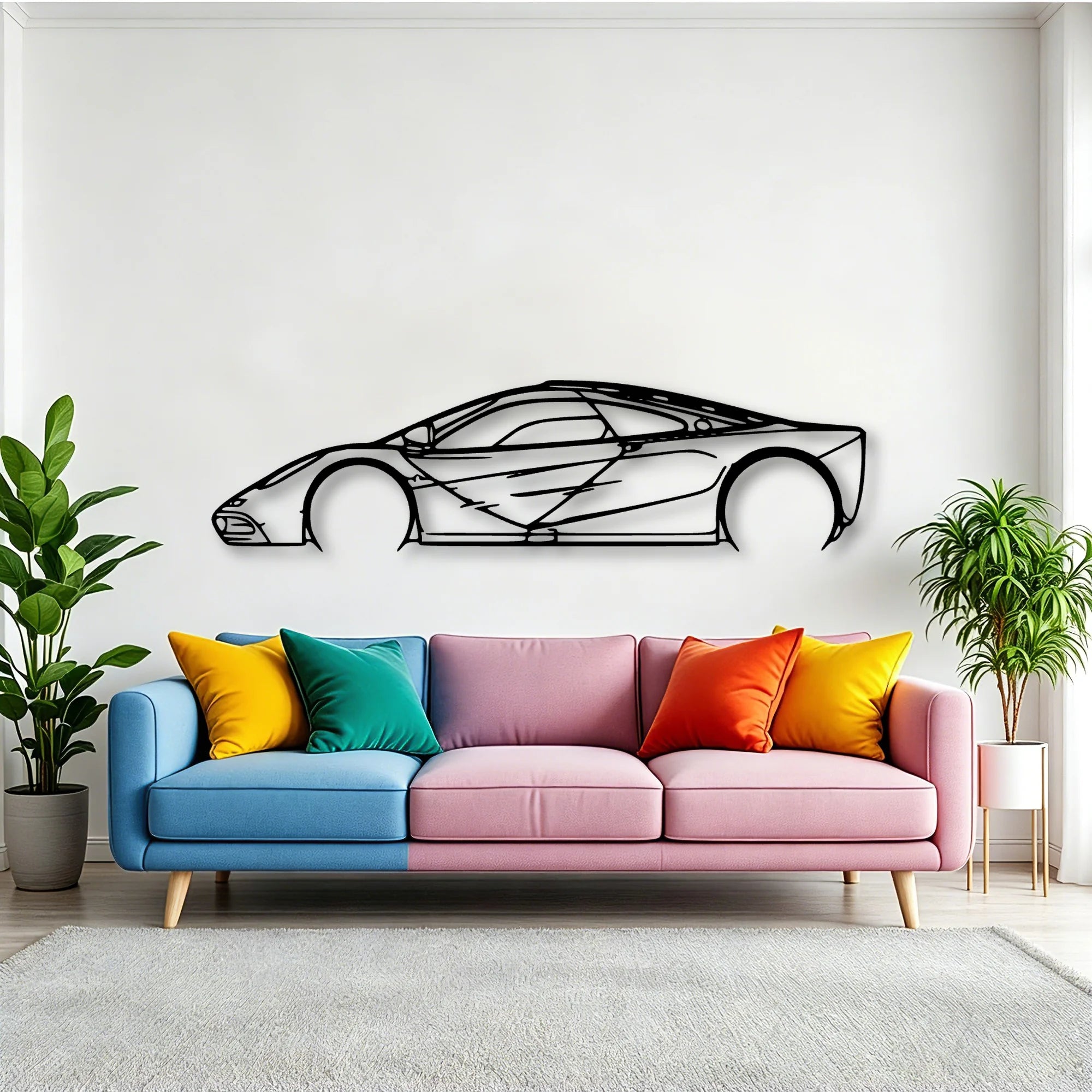 F1 1997 Classic Silhouette Metal Wall Art - Tinvibe