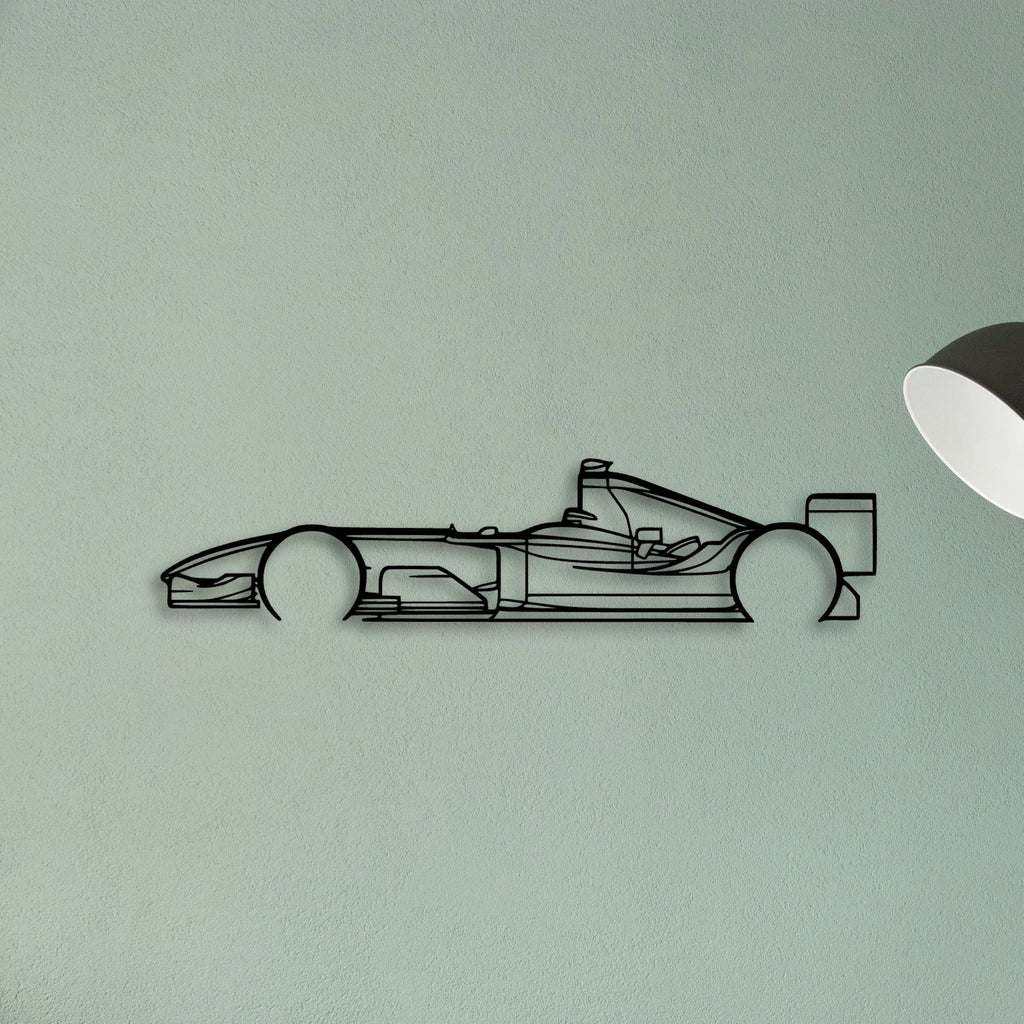 F1 2004 Classic Silhouette Metal Wall Art - Tinvibe