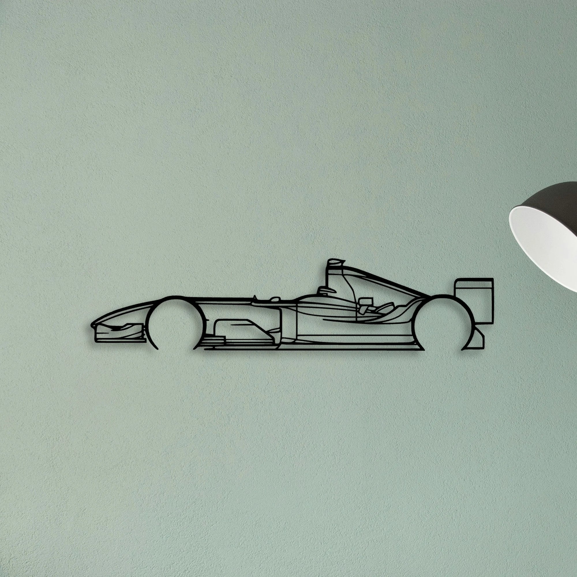 F1 2004 Classic Silhouette Metal Wall Art - Tinvibe