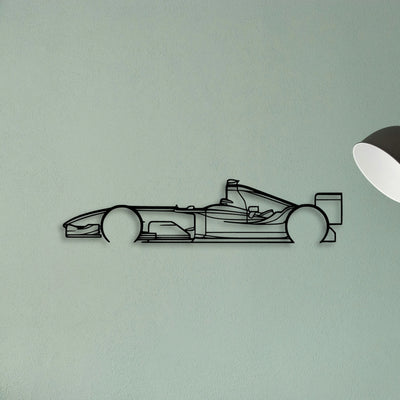 F1 2004 Classic Silhouette Metal Wall Art - Tinvibe