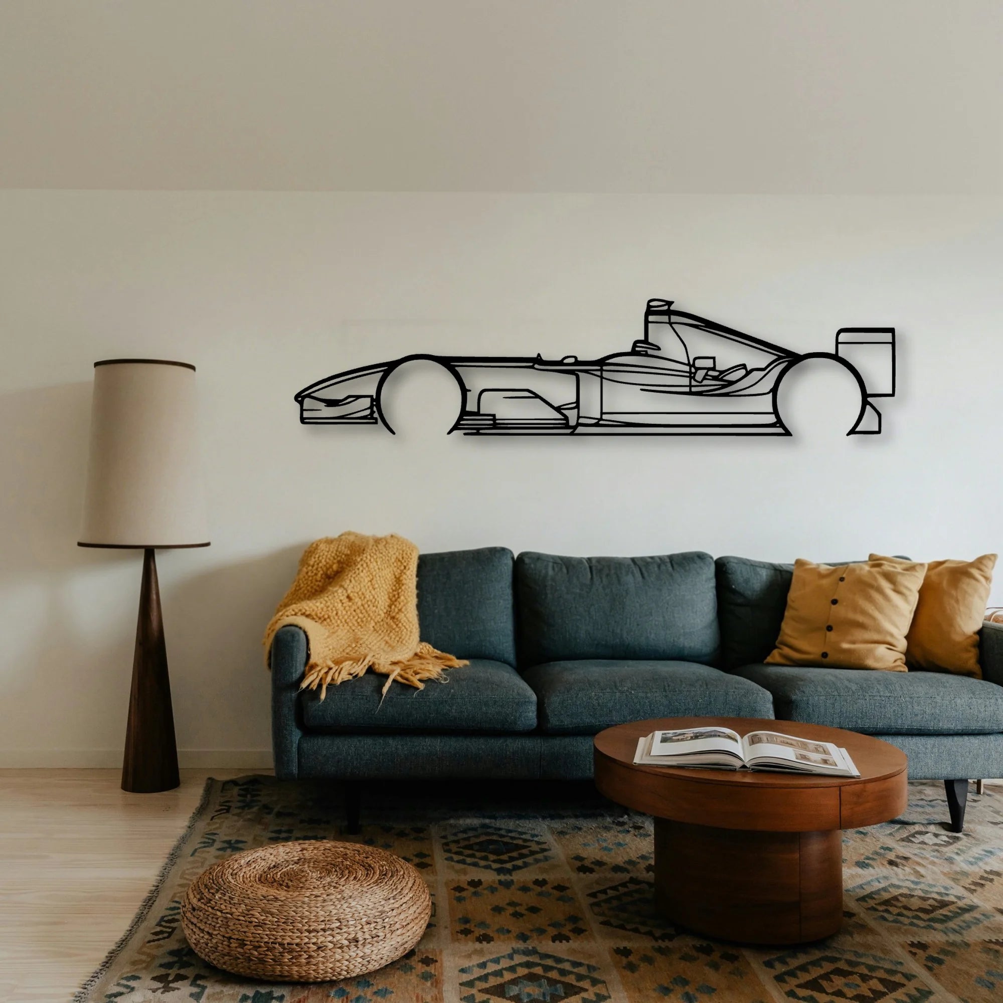 F1 2004 Classic Silhouette Metal Wall Art - Tinvibe