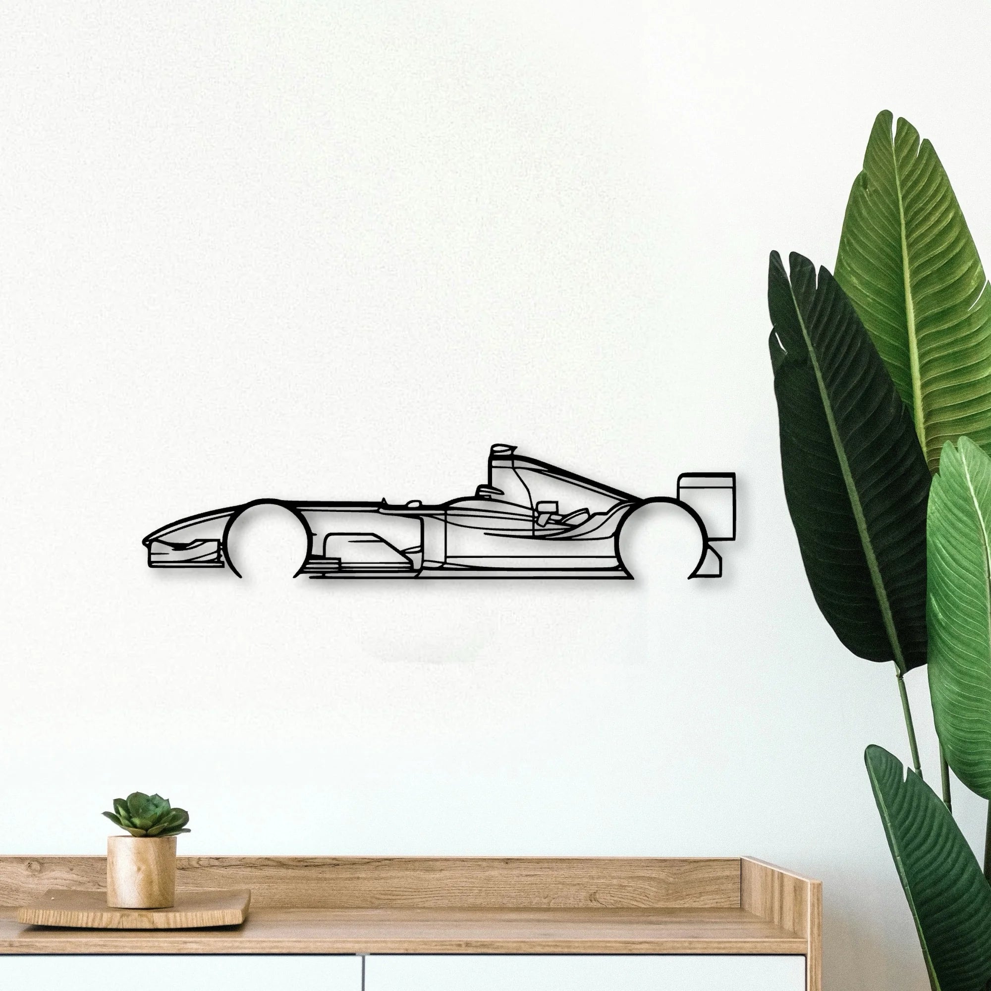 F1 2004 Classic Silhouette Metal Wall Art - Tinvibe